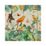 Vintage African Tropical Jungle Fun Animals (Print Only) thumbnail