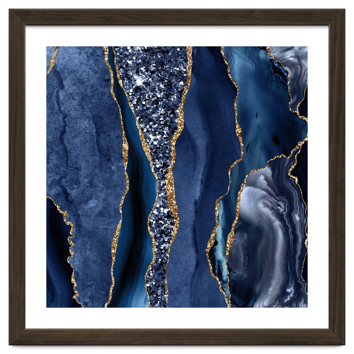 Agate Glitter Ocean Texture 06