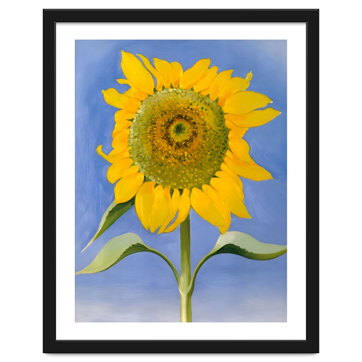 Georgia O’Keeffe – Sunflower, New Mexico (1935) | Bold Modernist Floral Painting Inspired by the American Southwest
