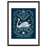 Swan Purple And Teal thumbnail