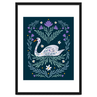 Swan Purple And Teal