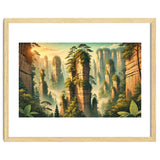 Vintage China, Zhangjiajie Stone Pillars Poster thumbnail