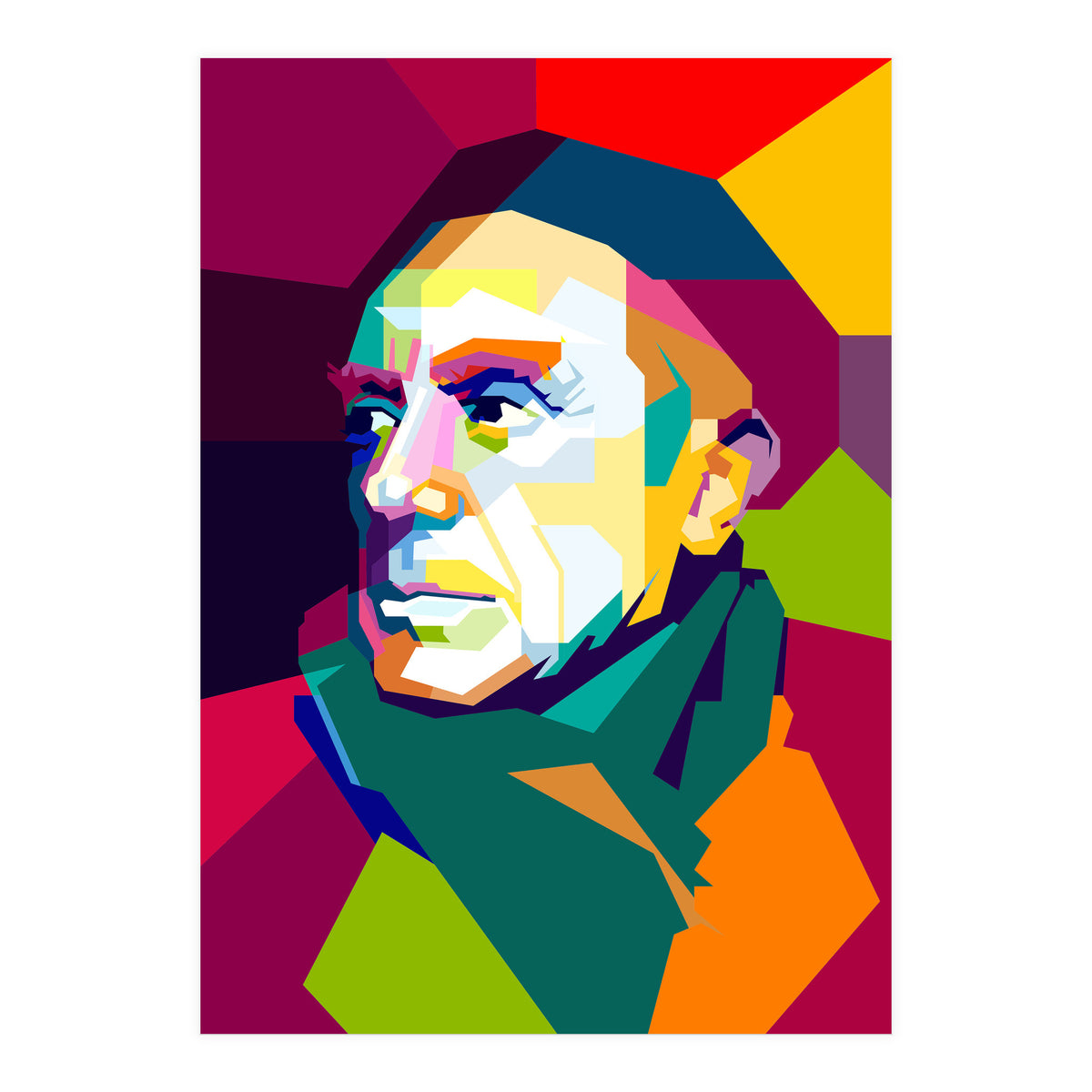 Pablo Picasso Pop Art WPAP (Print Only)