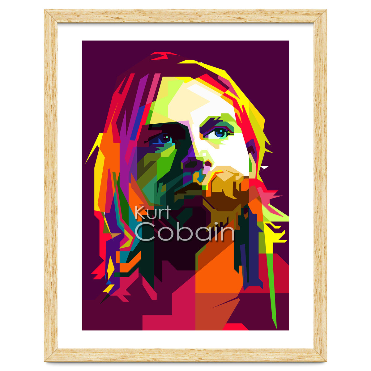Kurt Cobain Grunge Music Pop Art WPAP