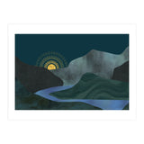 Abstract Landscape Sunrise (Print Only) thumbnail