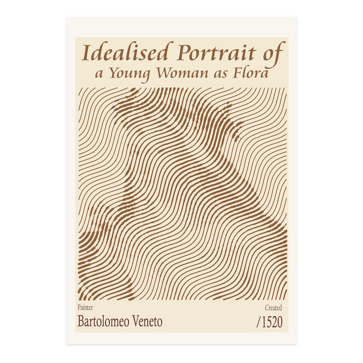 Idealised Portrait Of A Young Woman As Flora – Bartolomeo Veneto (1520) (Print Only)