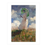 Claude Monet / 'The Woman with a Parasol', 1886, Oil on canvas, 131 × 88 cm. SUZANNE HOSCHEDE. (Print Only) thumbnail