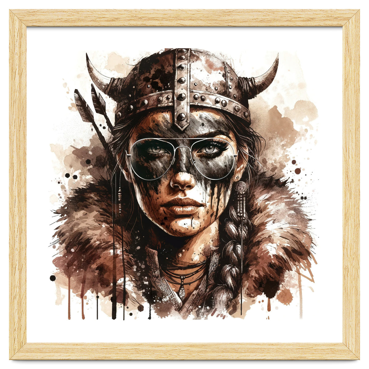 Modern Viking Woman Portrait