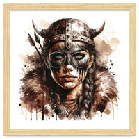 Modern Viking Woman Portrait