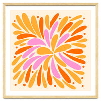 Floral Burst - pink, yellow and orange