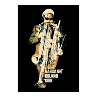 Rahsaan Roland Kirk Jazz Musician Legend (Print Only)