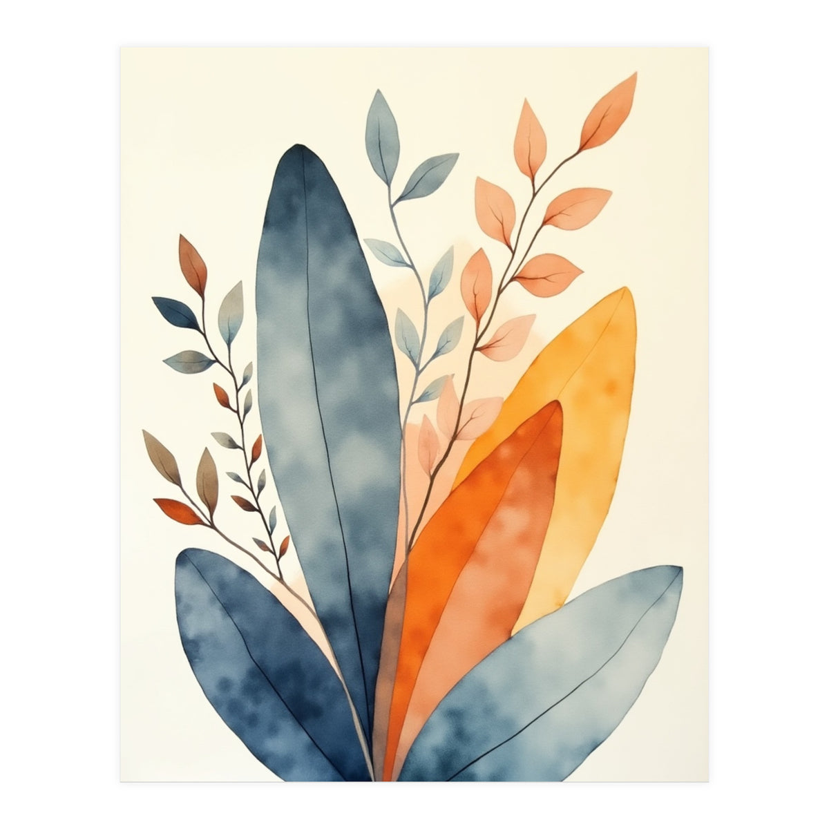 Modern Contemporary Art Flower (Print Only)