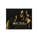 Caravaggio / 'Supper at Emmaus', 1606, Oil on canvas, 141 x 175 cm. JESUS. CRISTO RESUCITADO. (Print Only) thumbnail