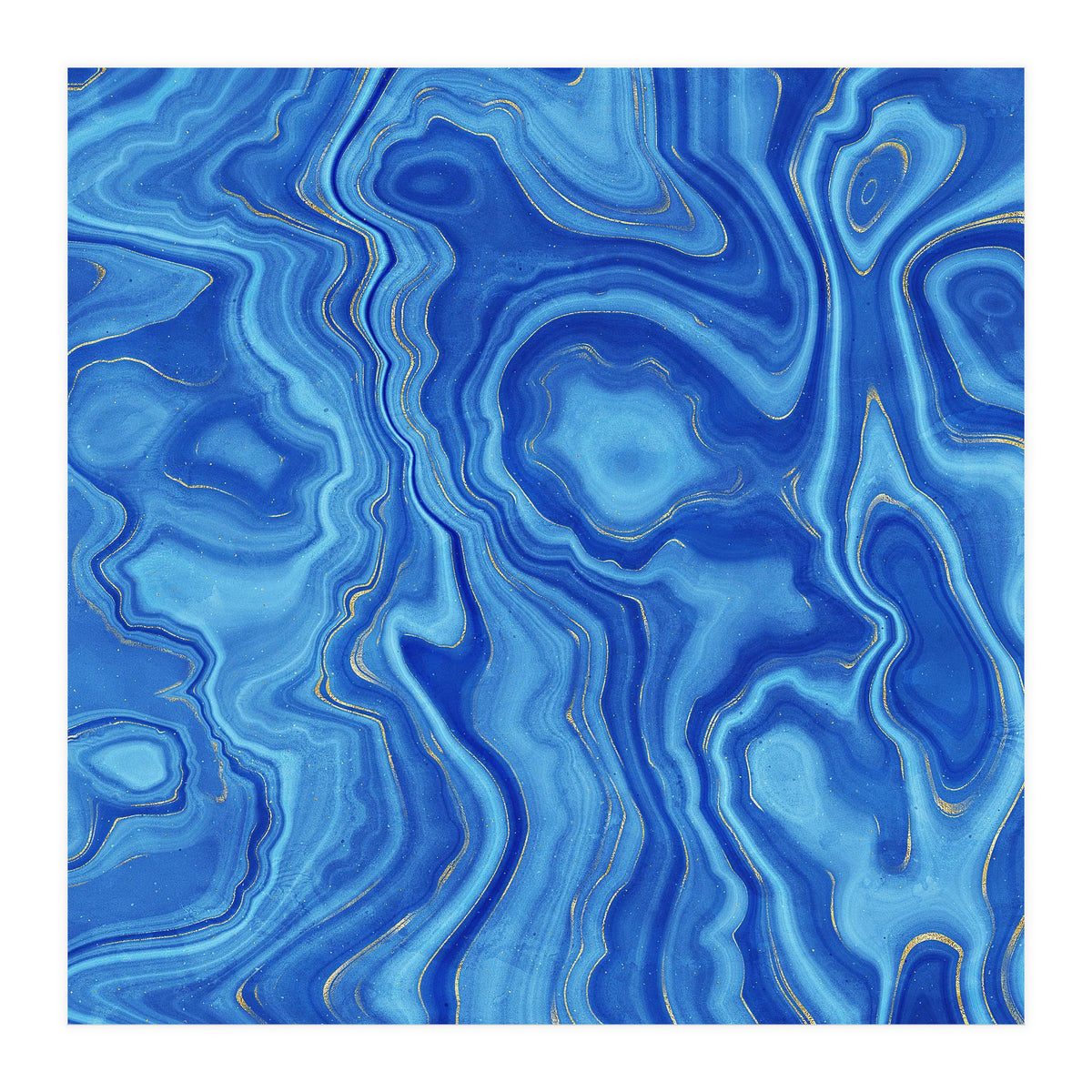 Blue Agate Texture 01 (Print Only)