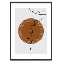 Abstract Brown and Black Lines