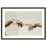 The Sistine Chapel; ceiling frescos after restoration. The creation of Adam. thumbnail