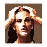 Monica Bellucci Actress Retro Art Illustration (Print Only) thumbnail