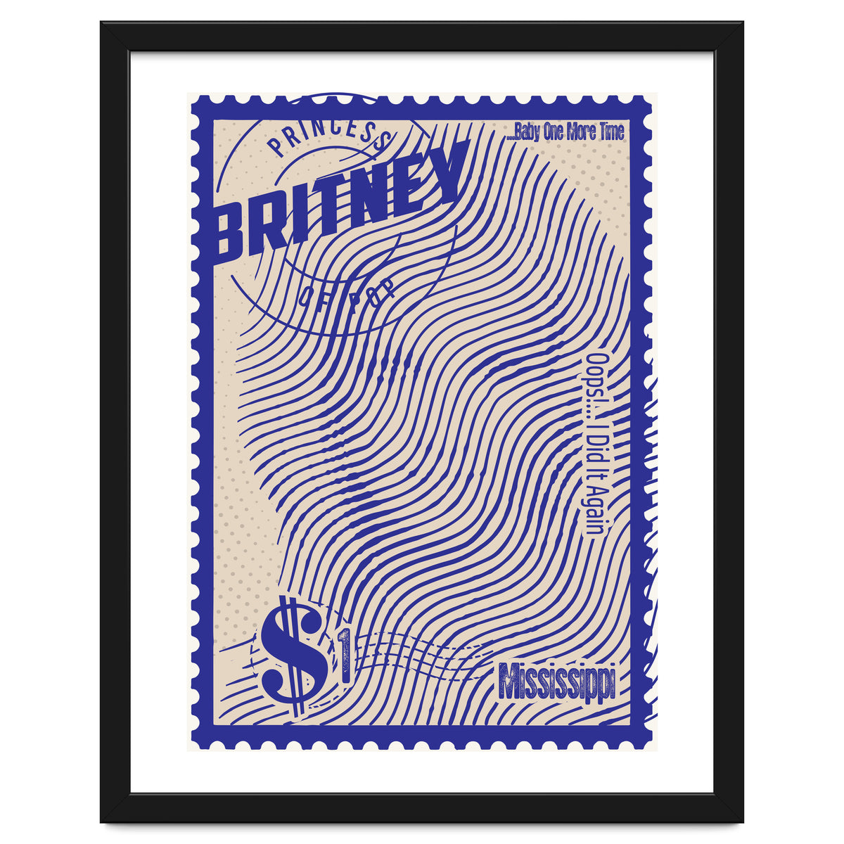 Britney Spears Stamps Art