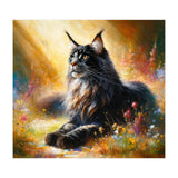 Majestic Lynx In Blooming Meadow (Print Only) thumbnail