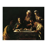Caravaggio / 'Supper at Emmaus', 1606, Oil on canvas, 141 x 175 cm. JESUS. CRISTO RESUCITADO. (Print Only) thumbnail