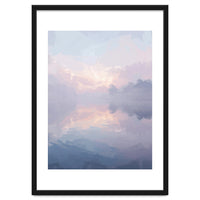 Ethereal Misty Lakeside at Dawn