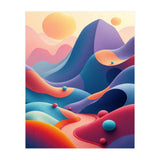 Colorful Surreal Dreamscape Digital Art (Print Only) thumbnail