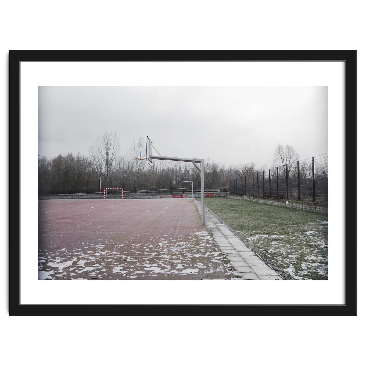 No people basketball court