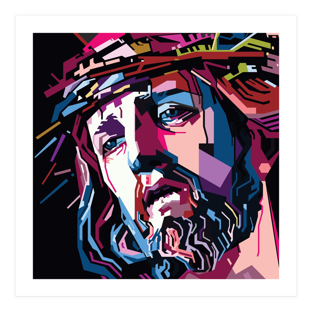 Jesus Christ Style WPAP (Print Only)