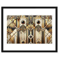 Art Deco Gold Geometric Pattern