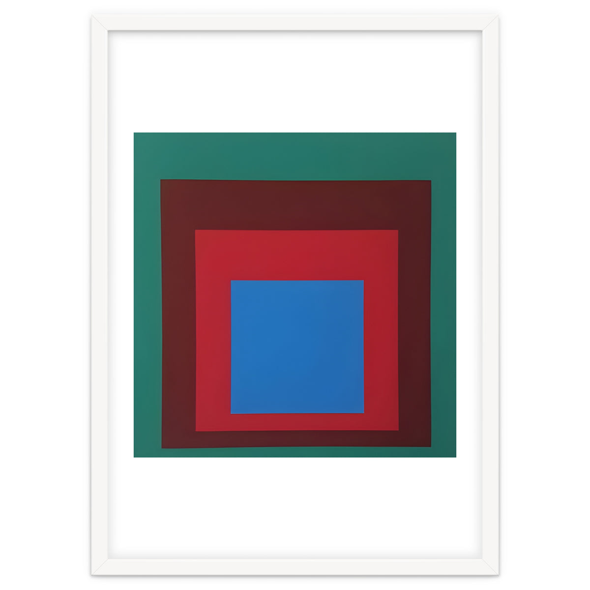 Josef Albers - HOMAGE TO THE SQUARE: Green, Red, Blue