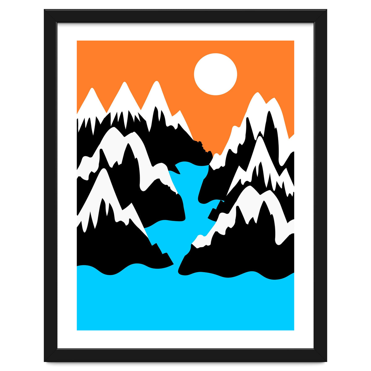 Mountainous River Mouth