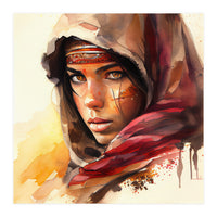 Watercolor Tuareg Woman #5 (Print Only)