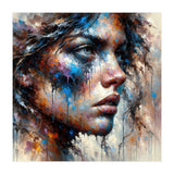 Intense Abstract Side Portrait (Print Only) thumbnail