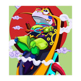 Knight Frog Cartoon Vintage Illustration (Print Only) thumbnail
