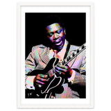 BB King. American Blues Guitarist in Colorful Art thumbnail