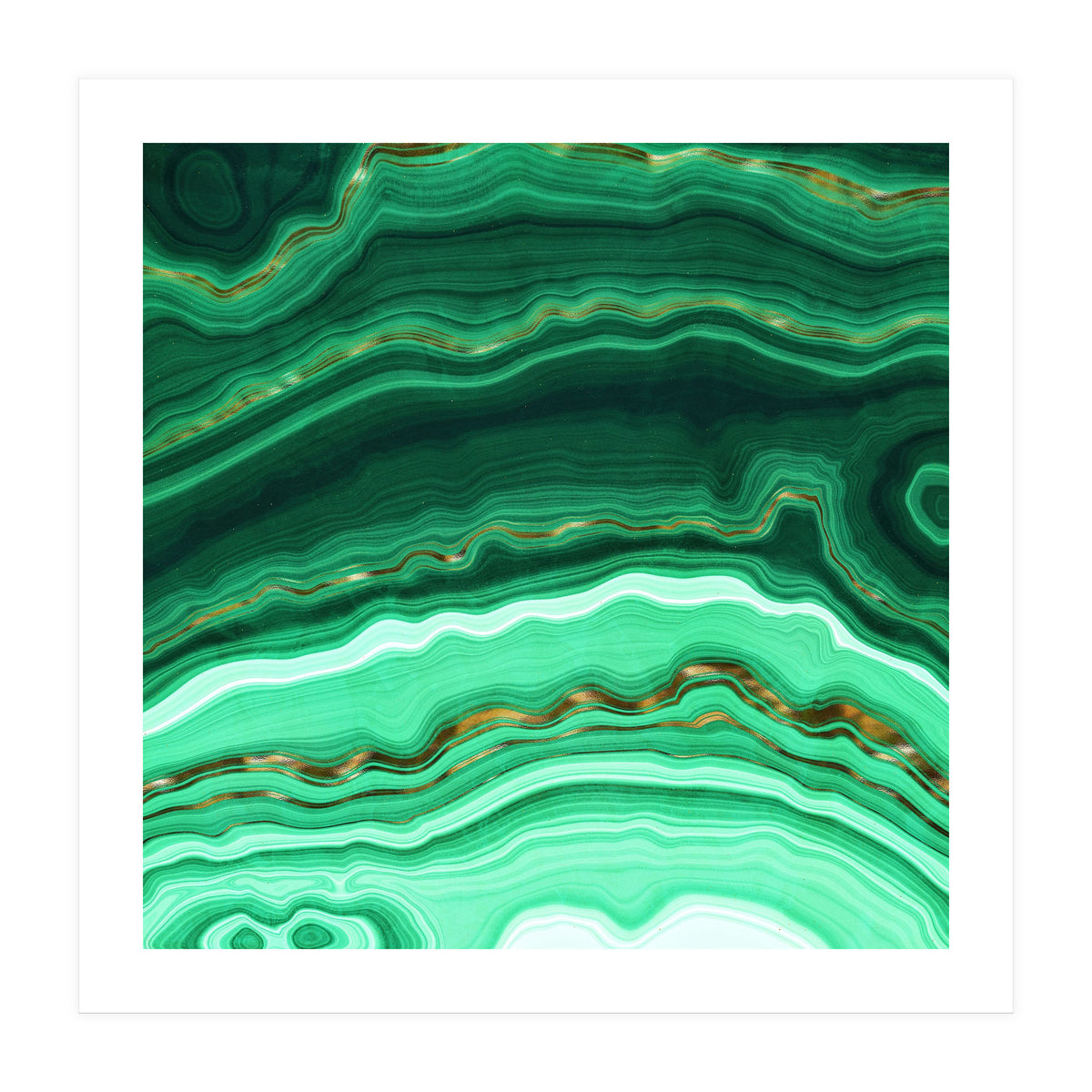 Malachite Texture 03 (Print Only)