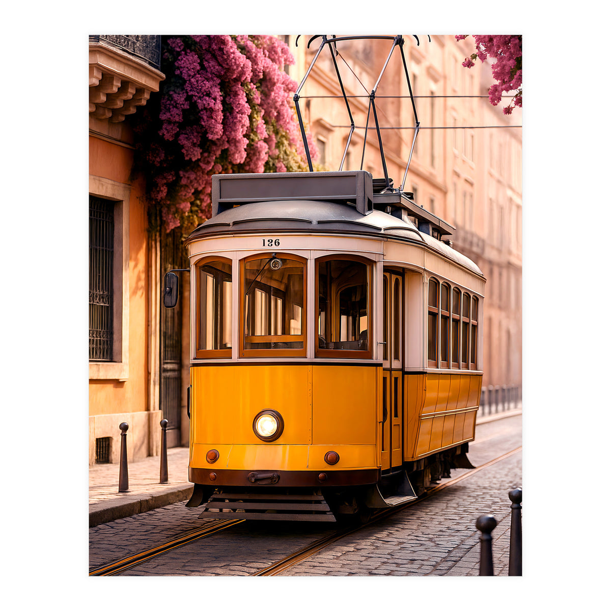 The Charm of a Classic City Tram (Print Only)