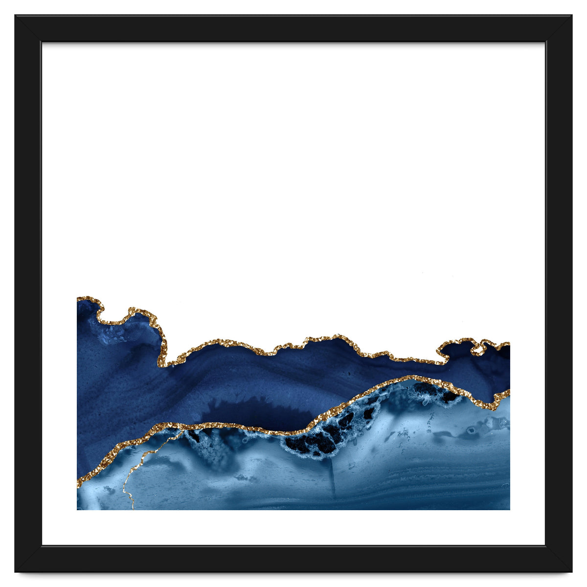 Navy & Gold Agate Texture 26