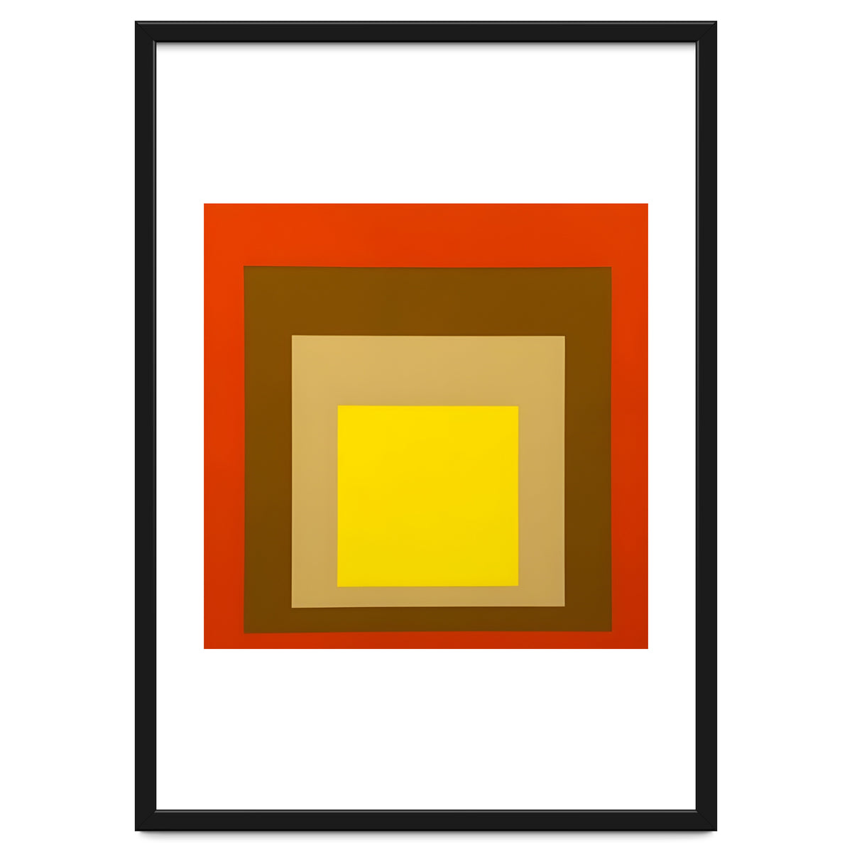 Josef Albers - Red, Brown, Golden