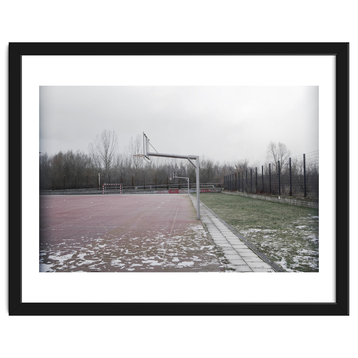 No people basketball court