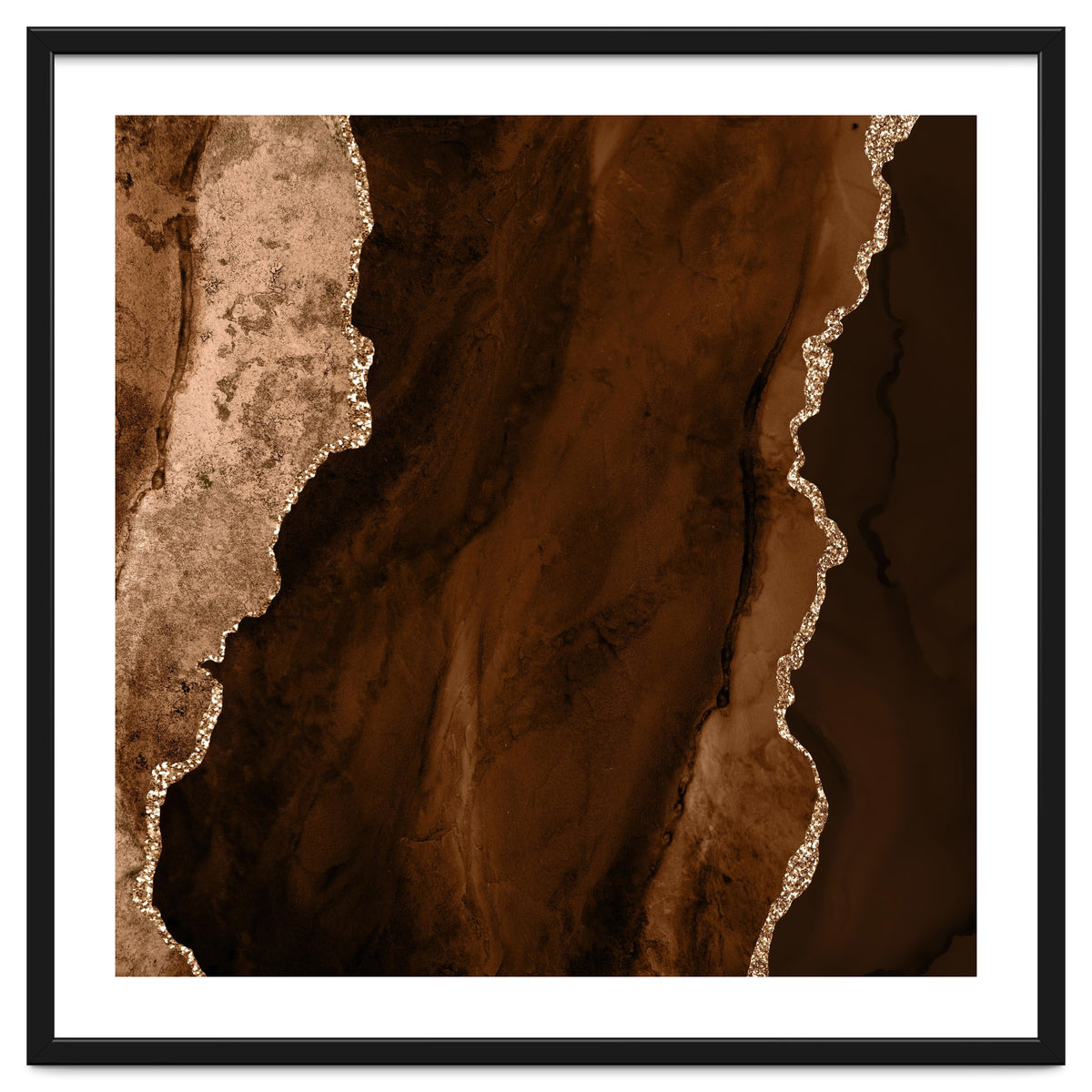 Brown & Gold Agate Texture 01