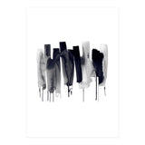 Abstract Watercolor Stripes Minimal Black (Print Only) thumbnail