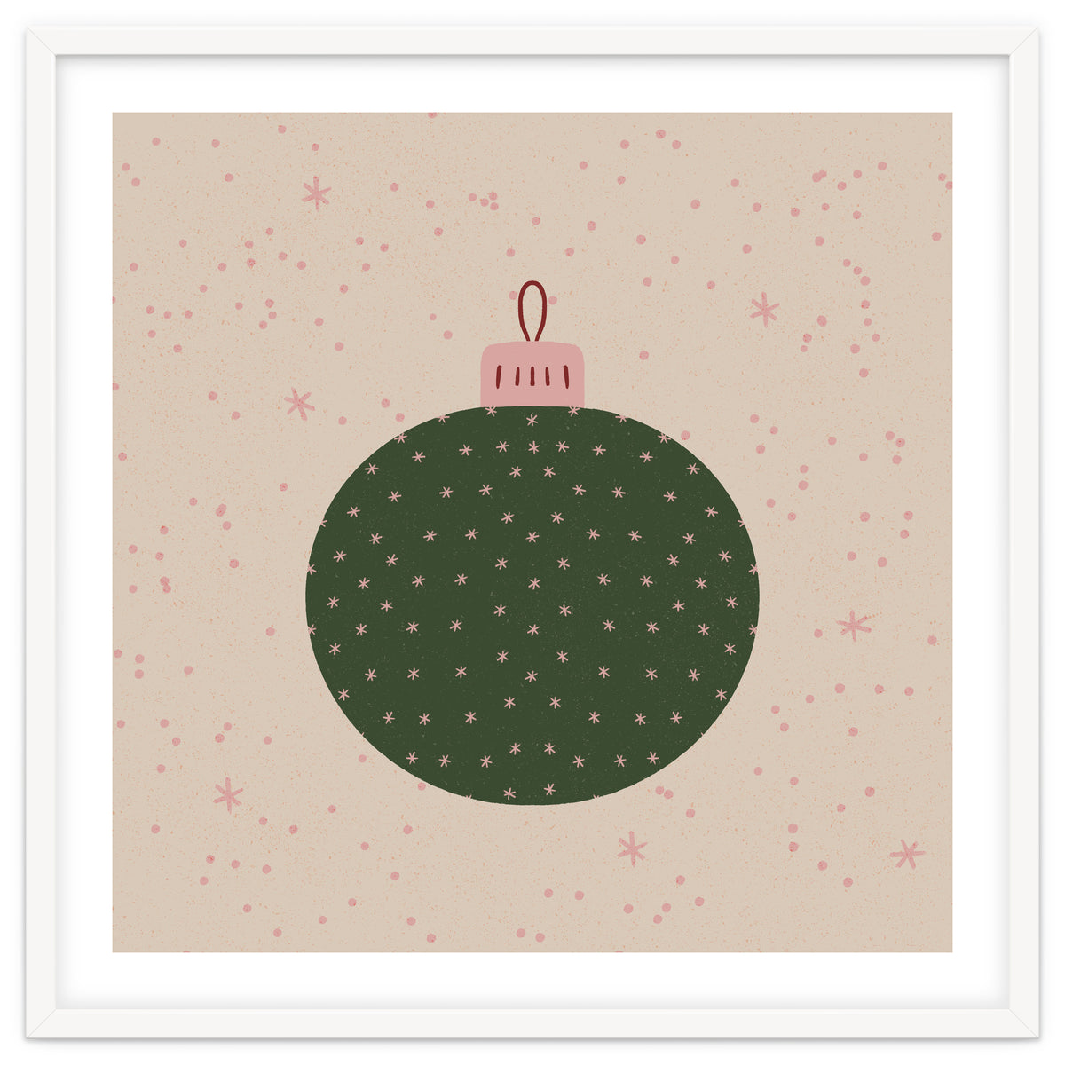 Christmas globe with snowflakes