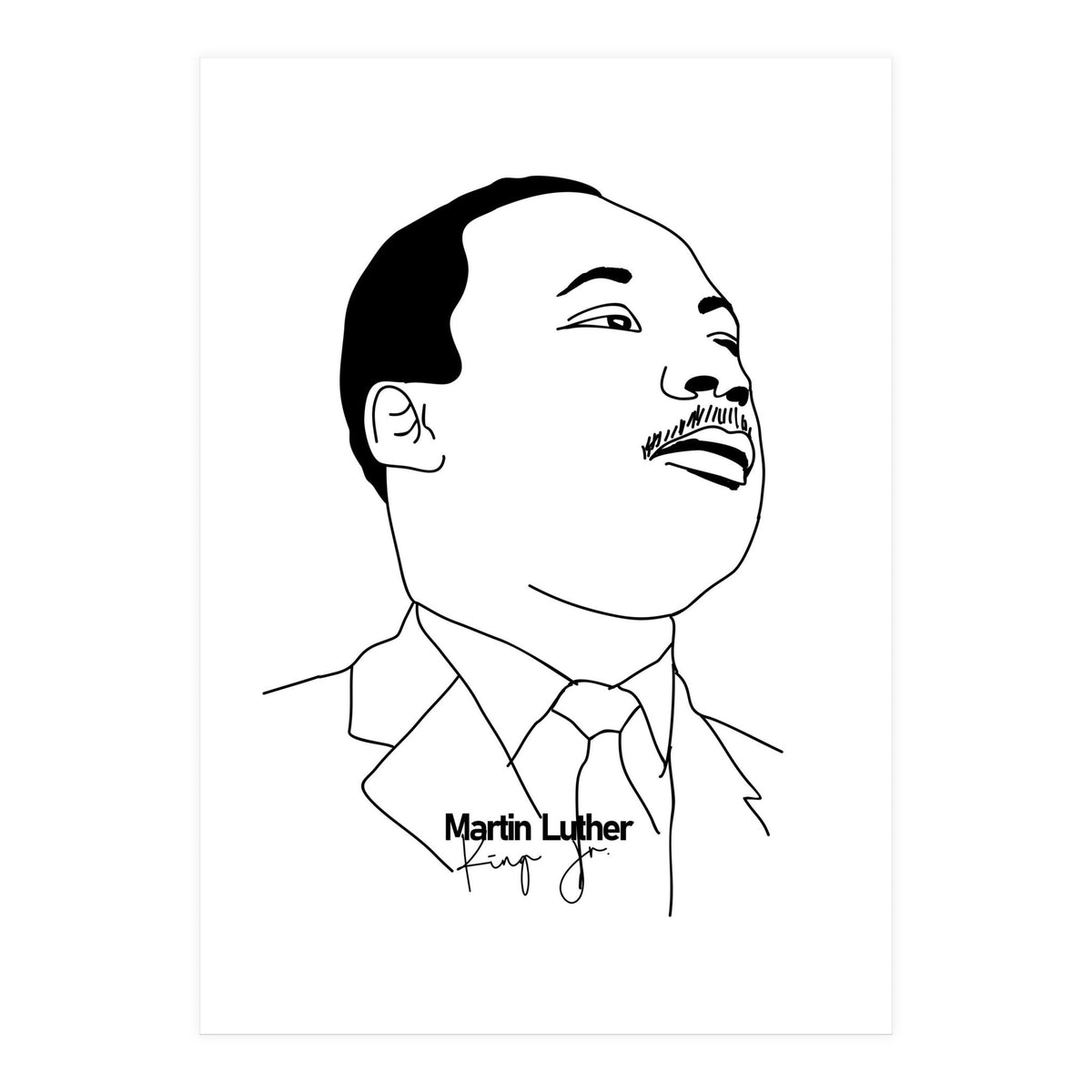 Martin Luther King Jr (Print Only)