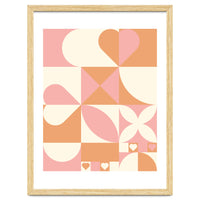 Hearts Geometric Abstract