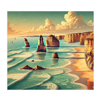 Vintage Australia, Great Ocean Road Poster (Print Only)