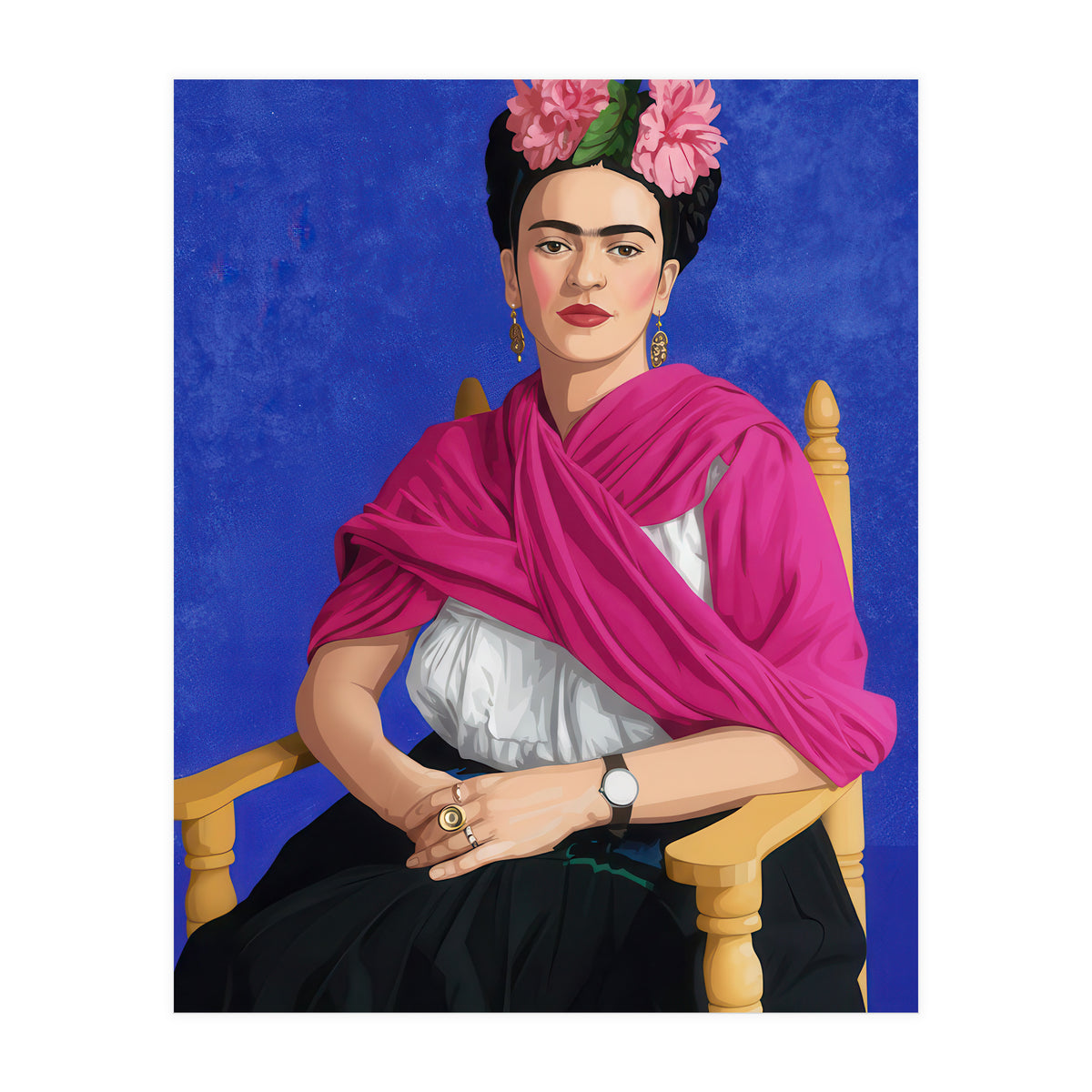 Frida Kahlo Portrait Illustration (Print Only)