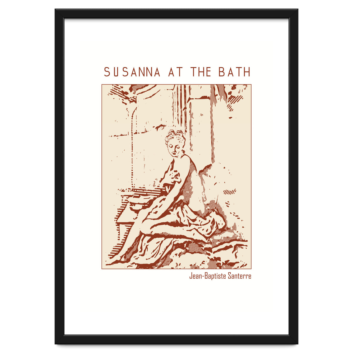 Susanna At The Bath – Jean Baptiste Santerre