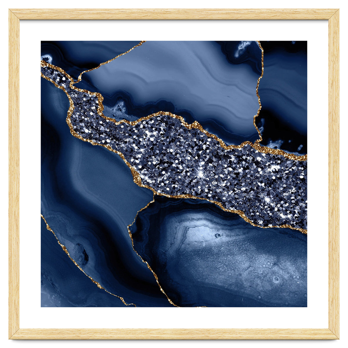 Agate Glitter Ocean Texture 05