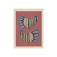 Striped Bird Pair I (Print Only)